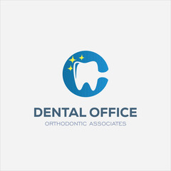 Dental Clinic Logo Design Dentist Logo Tooth abstract Linear Dentist stomatology