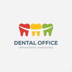 Dental Clinic Logo Design Dentist Logo Tooth abstract Linear Dentist stomatology