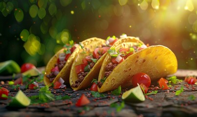 National Taco Day tacos with salsa, October 4th