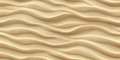 Seamless white sandy beach or desert sand dunes tileable texture. Boho chic light brown clay colored summer repeat pattern background marble texture. Generative Ai.