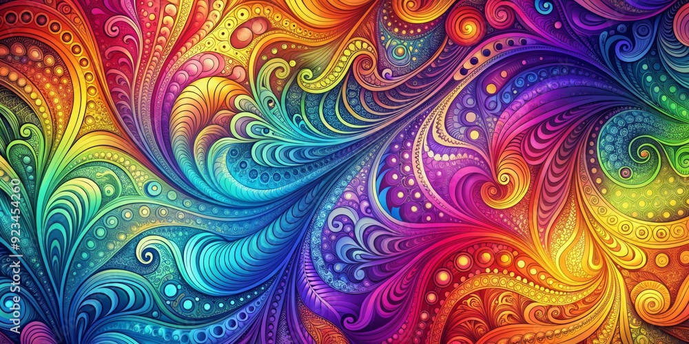 Aufkleber vibrant abstract noise texture with a mesmerizing colourful gradient background, featuring intricate