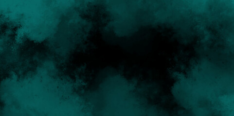 abstract cloud and vapor texture background. Black and teal smoke aquarelle smudge illustration smooth grungy smokey light pastel colors ink glow. Teal color powder explosion .	
