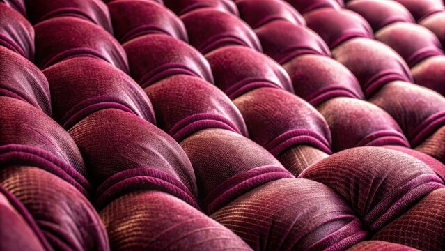 Close-up of a luxurious velvet upholstery with a intricate weave, showcasing a soft, plush piles and a subtle sheen, evoking warmth and sophistication.