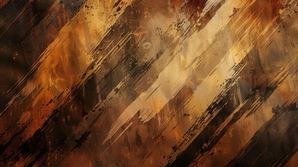 An artistic background design with a mix of textured brush strokes and rich earth tones.