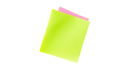 Yellow sticky note transparent background