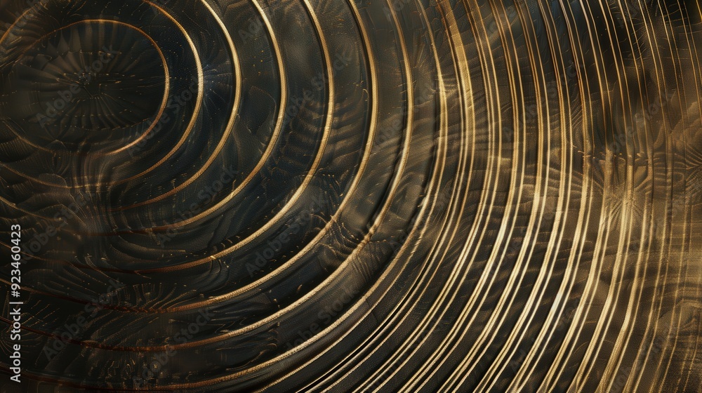 Poster an elegant pattern with a series of concentric lines creating a ripple effect.