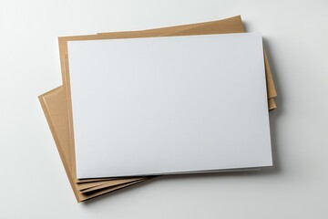 Blank A4 Paper Mockup on Isolated Background created with Generative AI