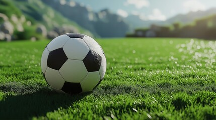 soccer ball on grass