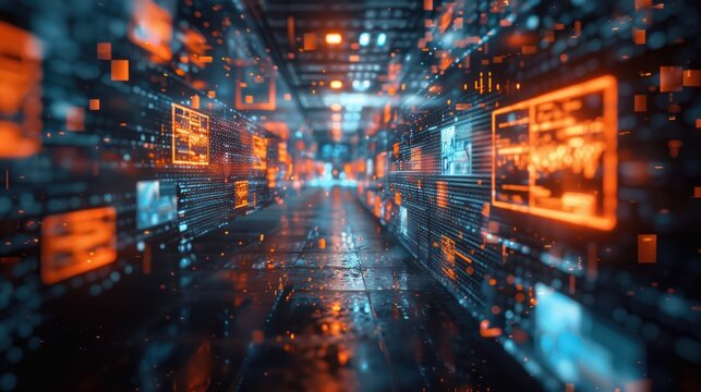 Digital Tunnel: A Visual Representation of Data Flow