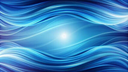 Fototapeta premium Blue abstract wave background with white background. ai generative.