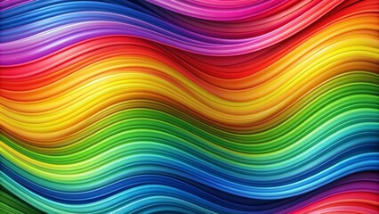 Obraz premium Vibrant abstract rainbow wave background for design projects and artistic creations