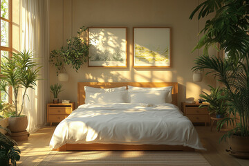 Tranquil Retreat  : A Bedroom Sanctuary, generative AI