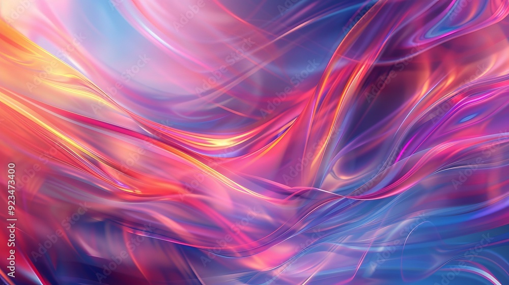 Poster This image showcases swirling waves of vibrant colors in a dynamic and energetic composition, perfect for adding movement and vitality to any creative project or background.