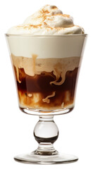 PNG Irish Coffee cream dessert sundae.
