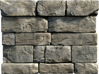 Close-up of a textured stone wall, showcasing the rough and weathered surface.