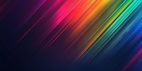 Abstract Diagonal Stripes in Vibrant Colors