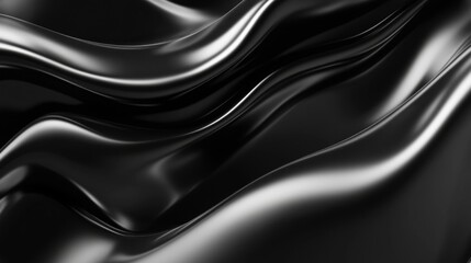 Fototapeta premium Abstract Black Liquid Swirls