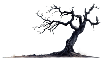 Old tree transparent background