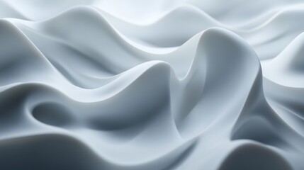 Obraz premium Abstract White Wavy Texture