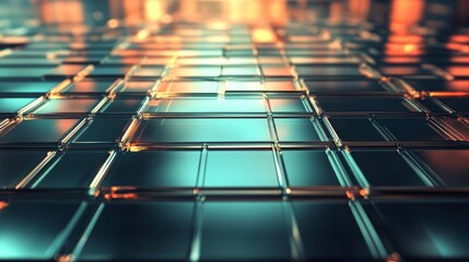 Obraz premium Abstract Metallic Surface with Light