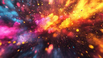 Fototapeta premium Cosmic Explosion of Color