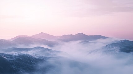 Obraz premium Misty Mountain Landscape