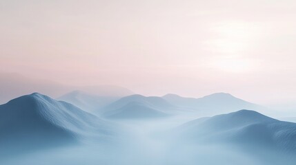 Misty Mountain Landscape