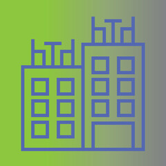 Rooftop Bar icon Design