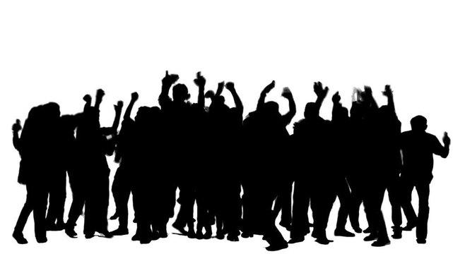 silhouettes of people