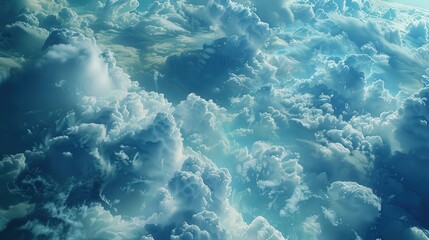 Fototapeta premium Clouds are essential for the water cycle, as they transport moisture around the globe.