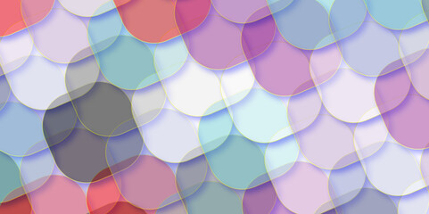 Abstract Colorful Bokeh Background. A mesmerizing display of multicolored translucent square floating against a blurred background, abstract muti vibrant color light bokeh background.