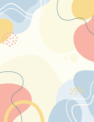 line art drawing with abstract shape. background for design.