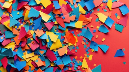 Confetti-themed invitations, with colorful paper shapes and designs, set the tone for a lively and memorable party experience.