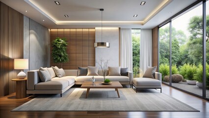 Minimalist Masterpiece: Clean lines and muted colors convey a sense of elegance and tranquility.