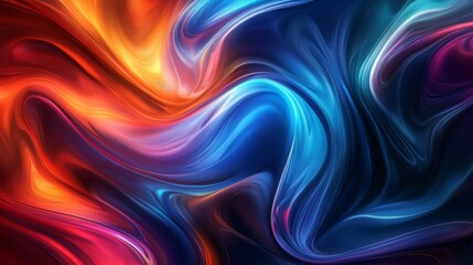 Obraz premium Abstract Swirling Colors