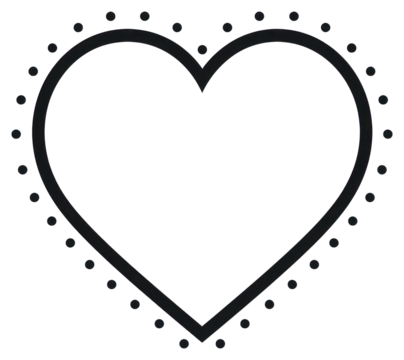 PNG Black and white heart weaponry stencil bow.