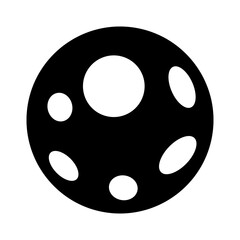 Fototapeta premium Moon icon vector. Celestial Moon illustration sign. Retro Moon symbol or logo.