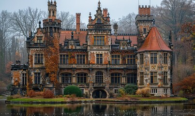 Obraz premium castle architecture building outdoors.