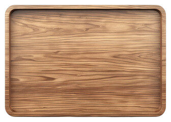 Naklejka premium PNG Elegant wooden serving tray