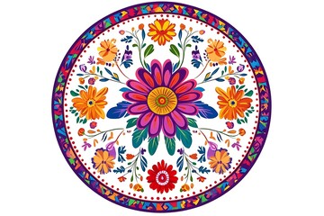 Fototapeta premium Hispanic heritage month. web banner, poster, card for social media, networks. Greeting with national Hispanic heritage month text, Papel Picado pattern, 