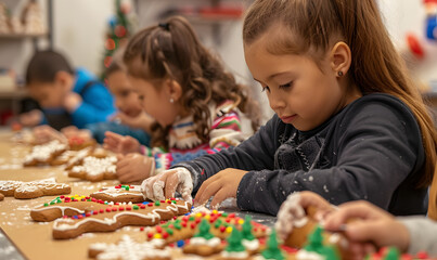 Fototapeta premium Activities and culture for New Year and Christmas festivals in the form of graphic advertising background.