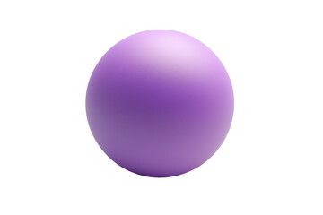 A smooth, purple sphere with a glossy surface isolated against a transparent background. ideal for design, 3D modeling, and animation projects.