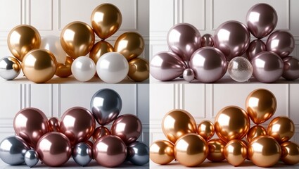 golden christmas decorations