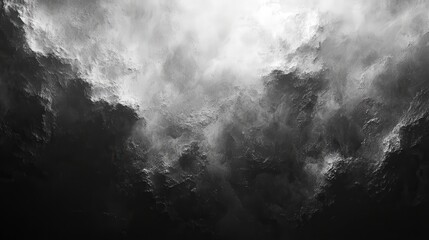 Fototapeta premium Dramatic storm clouds fill the dark sky during an intense tempest, creating a powerful and moody atmosphere.
