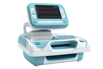 High-tech medical diagnostic device with a digital screen displaying patient data. Essential equipment for healthcare professionals.