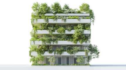 modern green building transparent background