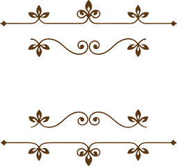 set of decorative elements