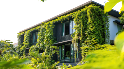 modern green building transparent background