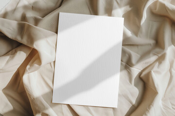 Fototapeta premium PNG flatlay card mockup, transparent design