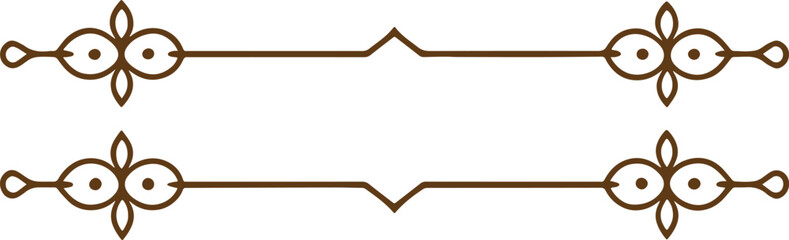 Dividers thin line elements set. Border underline for text page, book, invitation, wedding card, certificate, menu